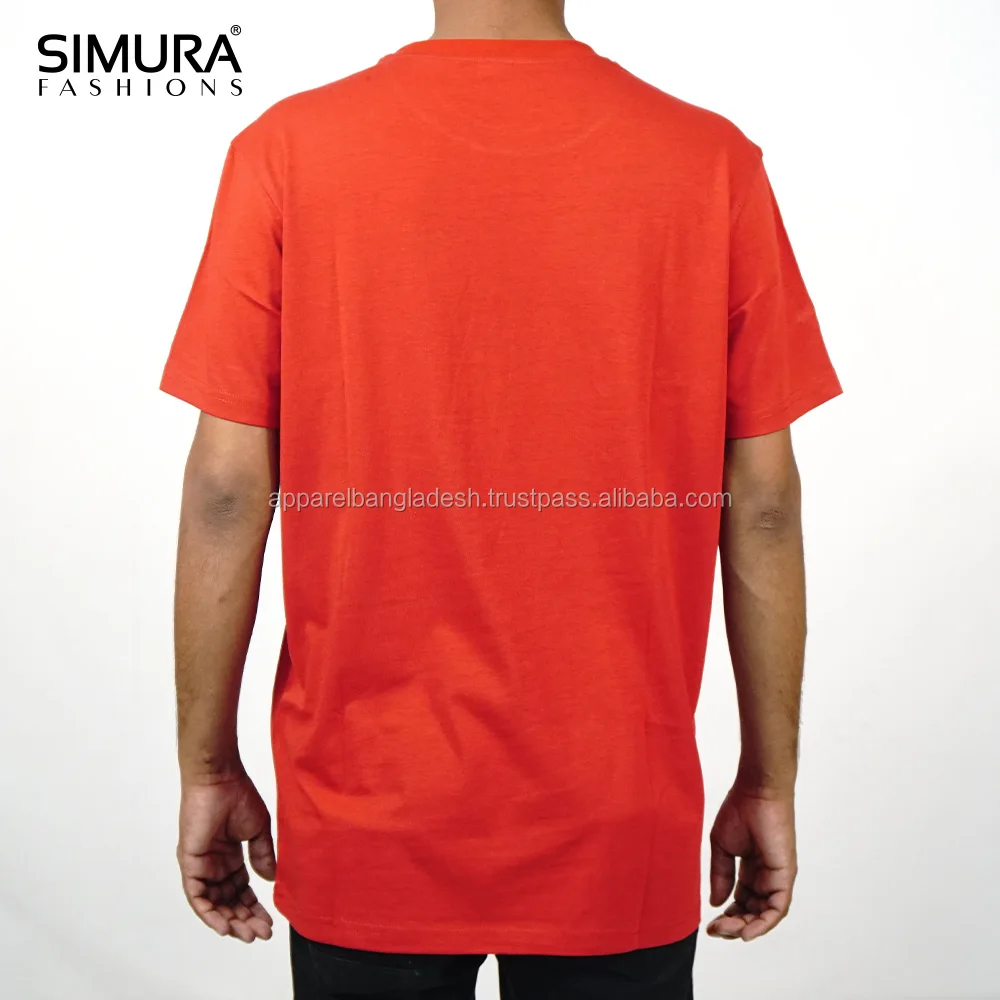  Однотонная облегающая футболка из 100% хлопка с индивидуальным логотипом оптовая продажа низкая цена бангладеш