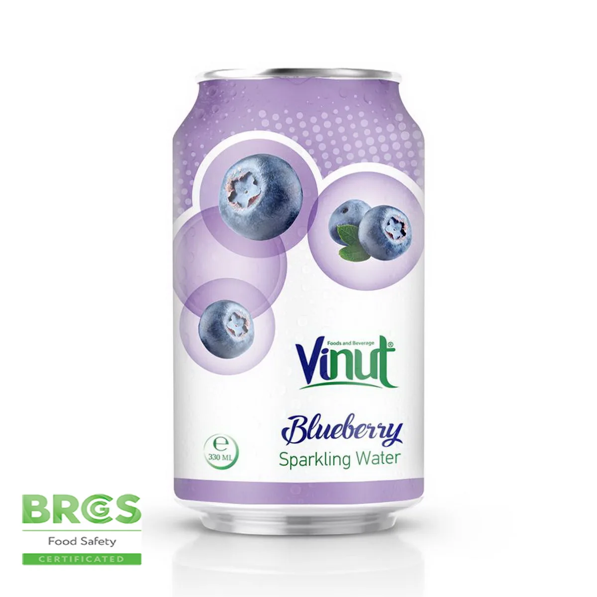 
330ml VINUT Blueberry Sparkling water ODM energy 