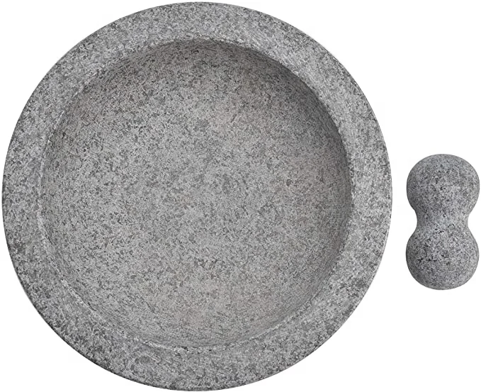 Лидер продаж травяная дробилка Molcajete из очень большого гранита для пестика и специй