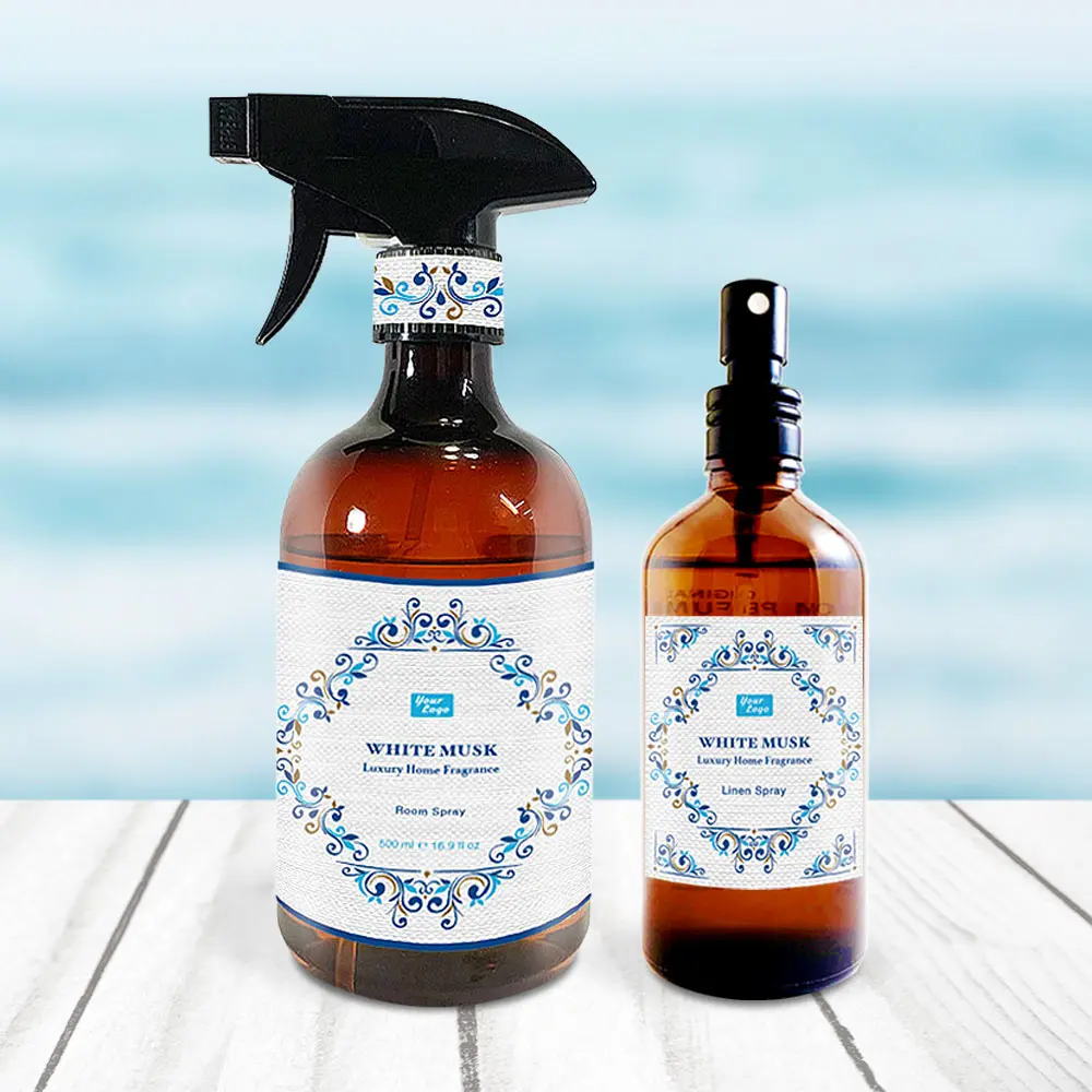 
Custom Air Freshener Amber Plastic Bottle Room Spray Perfume 500ml 