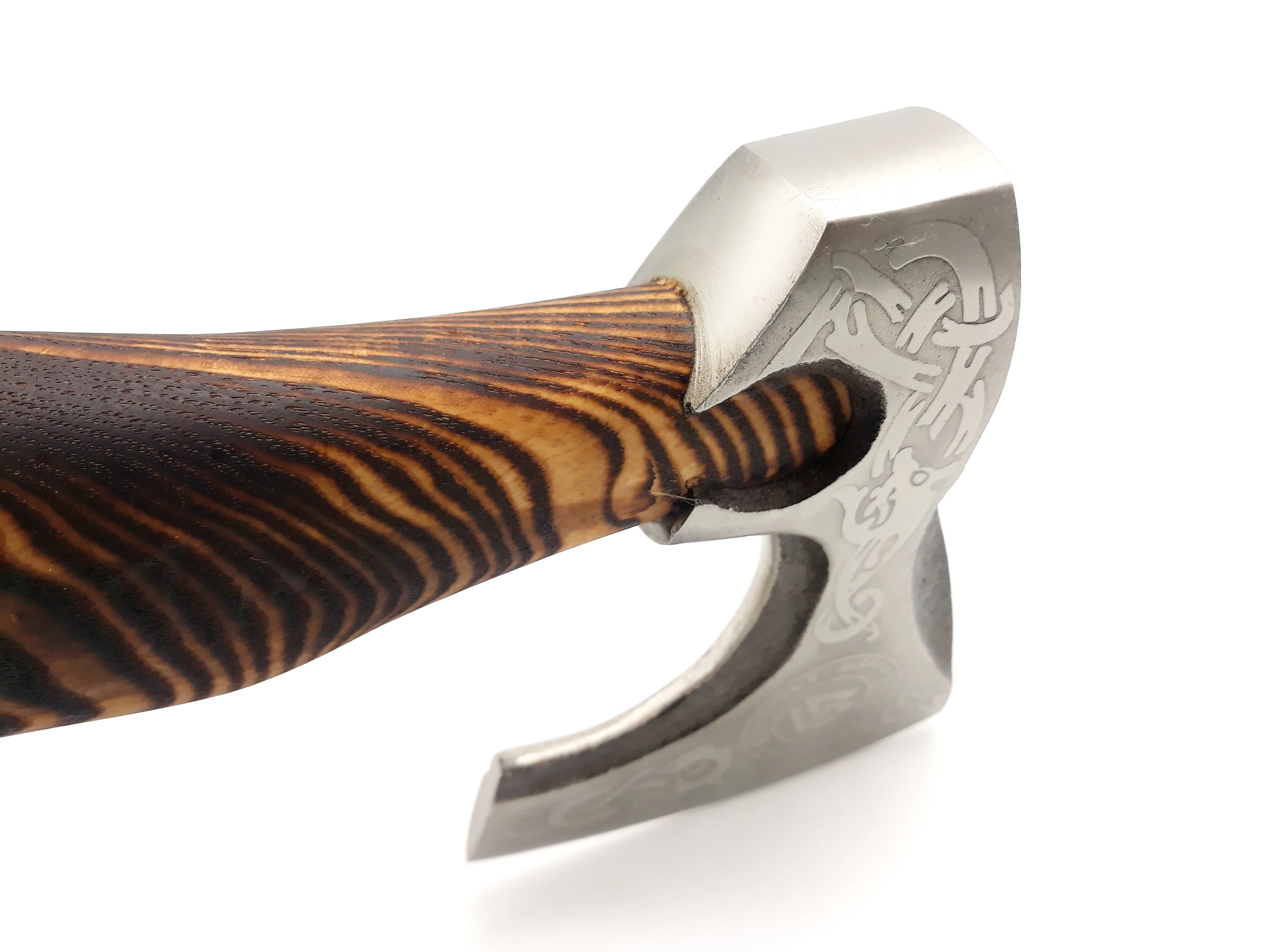 1095 High Carbon Steel Embossed Head Axe