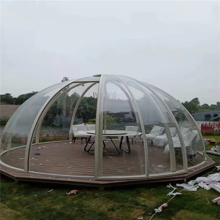 Geodesic Dome Round  Tent Manufacturer Supplier Pc Dome Tent  Camping Hotel Dome Tent Winter