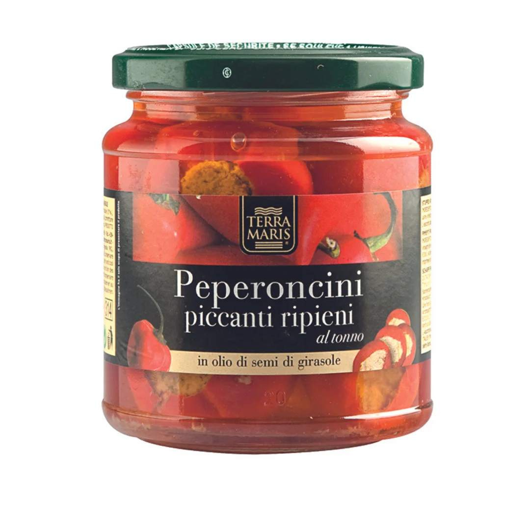 Italian spicy peppers stuffed with tuna 290 gr