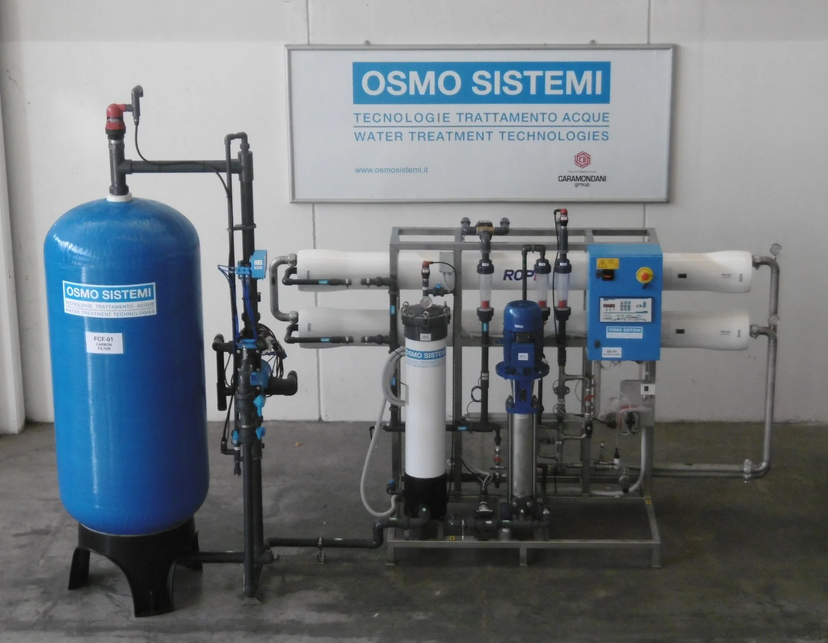 Установка обратного осмоса солоноватой воды 4000 lt/h SS slip 8040 мембран система автоматического управления компактная конструкция