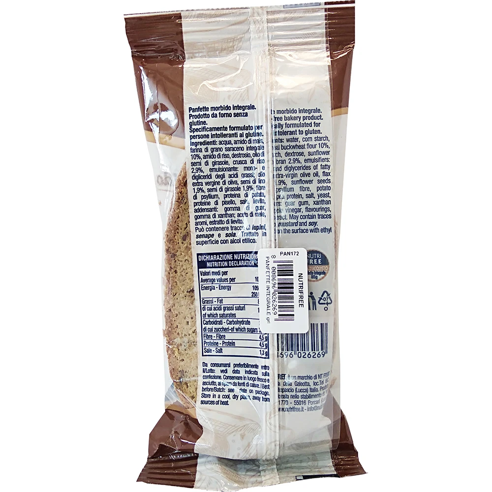 Gluten Free SLICED WHOLEMEAL  BREAD 340g