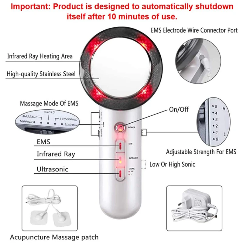  Высокое качество заводская цена ультразвуковая сжигалка жира массажер для похудения машина потери веса