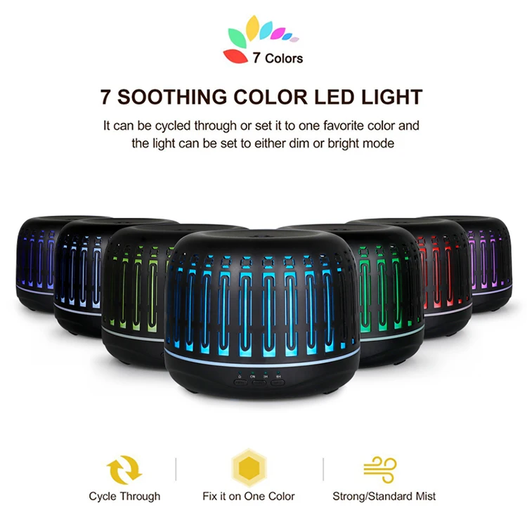 Black White Humidifier fragrance Diffuser Ultrasonic air humidification essential oil diffuser Manufacturer