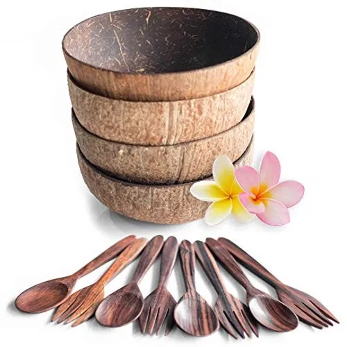
Natural Eco friendly Coconut Bowl and Coconut Spoon 