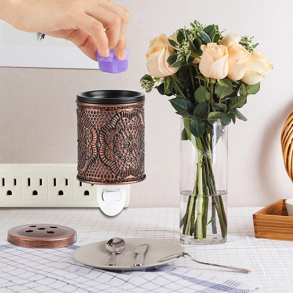 Wholesale Mini Corrosion Resistant Bulb Heating Wax Block Durable Aromatherapy Iron Melt Wax Lamp