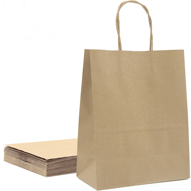 
Wholesale Custom Logo Promotional printed paper bag logo printing custom paper bags restaurant 
