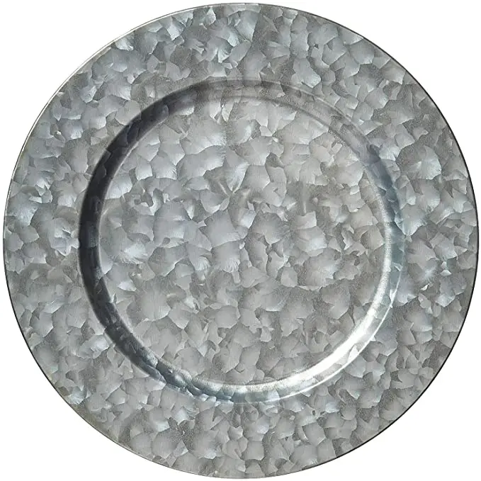 Galvanized Cheap Charger Plate Round Customized