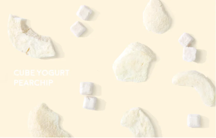 Lactobacillus Cube Yogurt Chip Apple. Strawberry, Pear Dried Yogurt kids snack made in Korea