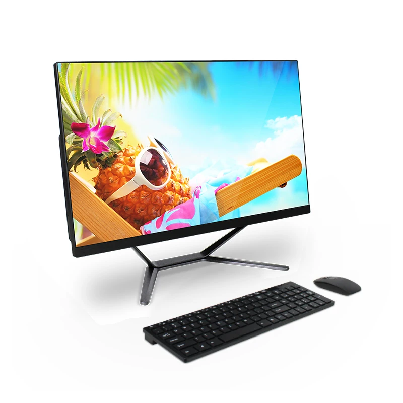 Assembled Personal 23.8 Inch Core I7 Cpu Pc Set Gaming Computer Desktop  All In One Pc