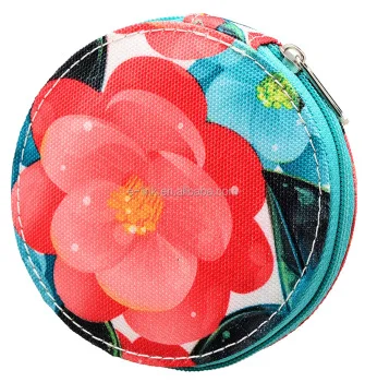 7 Day Round Pillbox Customized Logo Pastillero For Travel With Purse
