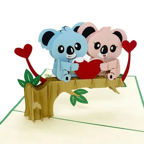 Куала пара 3D всплывающие открытки подарки и поделки ручной работы вьетнамская художественная бумага Бестселлер самый популярный товар