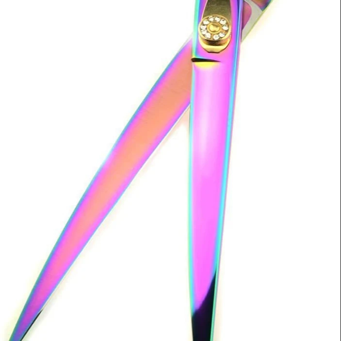 PET HIGH-END серии гироборд с колесами 8 дюймов Япония 440C всех цветов радуги для ухода за домашними животными двусторонний изогнутые ножницы