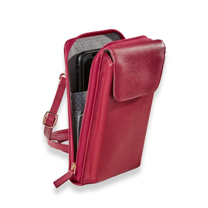 Multifunctional Italian Leather Sacs A Main Pour Femmes  Shoulder Sling Bag Handbags For Wom Bolsas Crossbody Wallet Phone Case