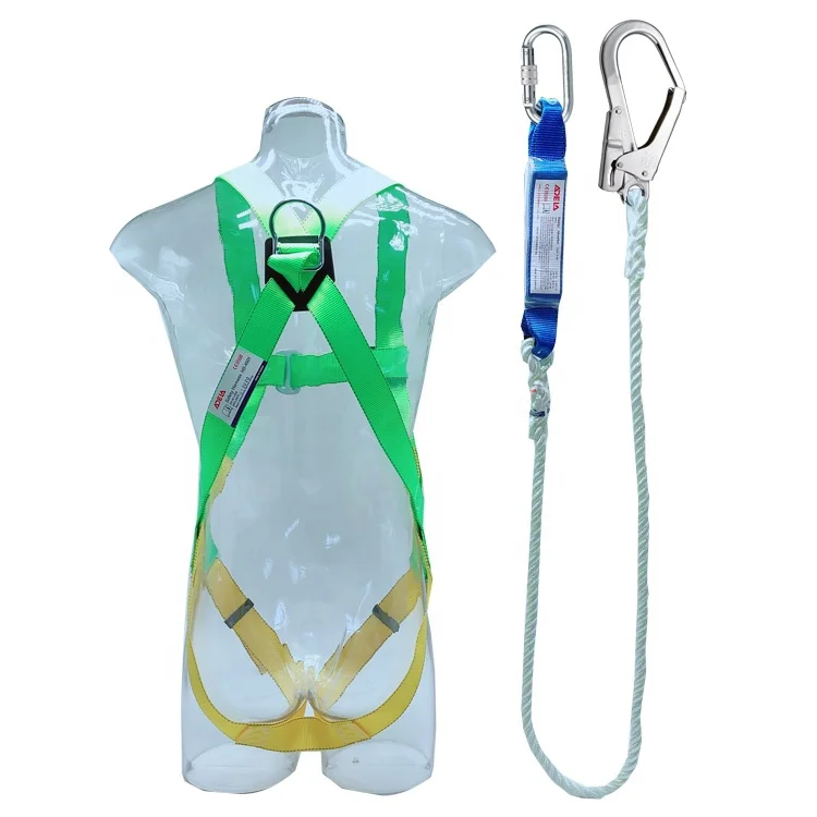Taiwan ADELA full body safety harness belt with lanyard