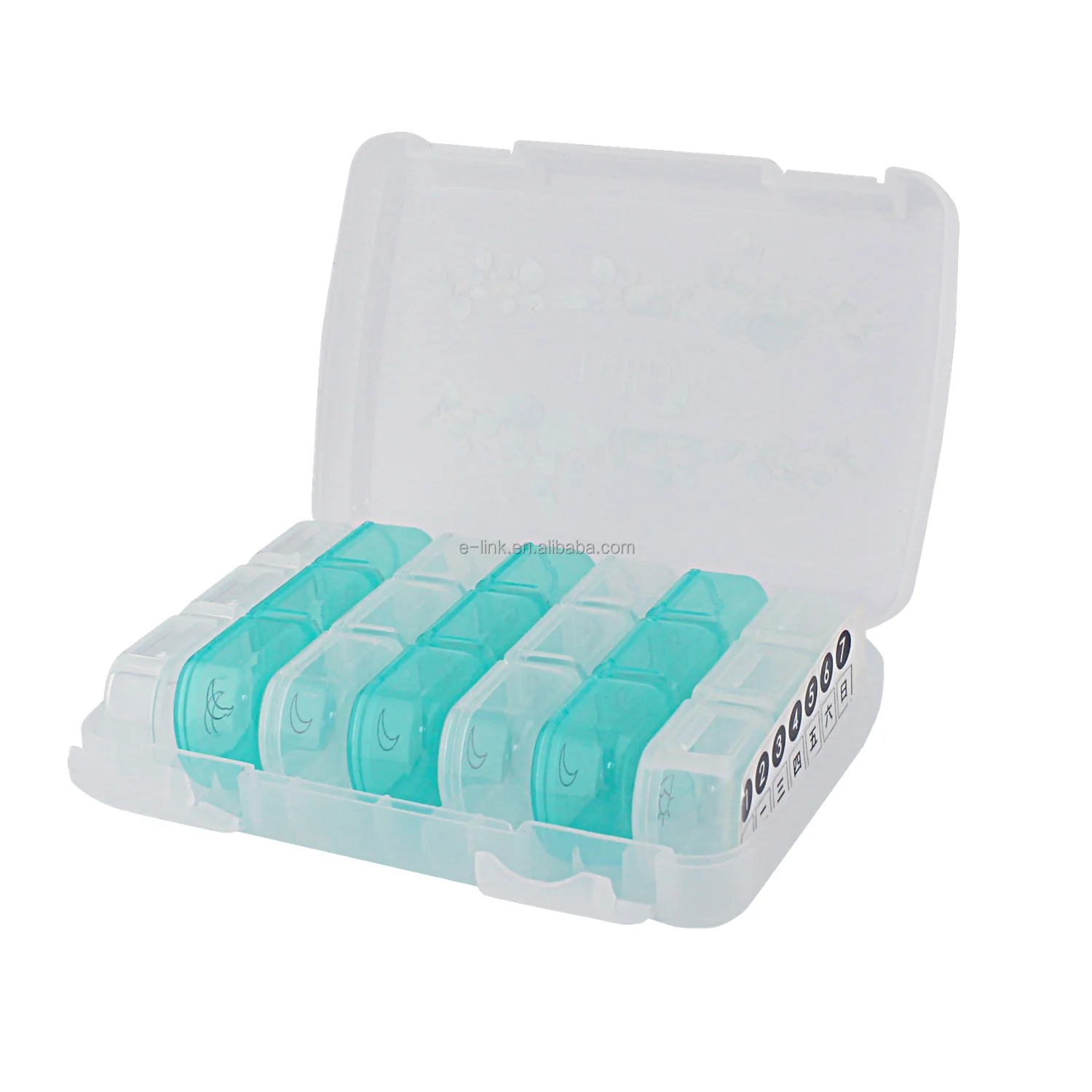Weekly Pill Box Organizer Case With Case