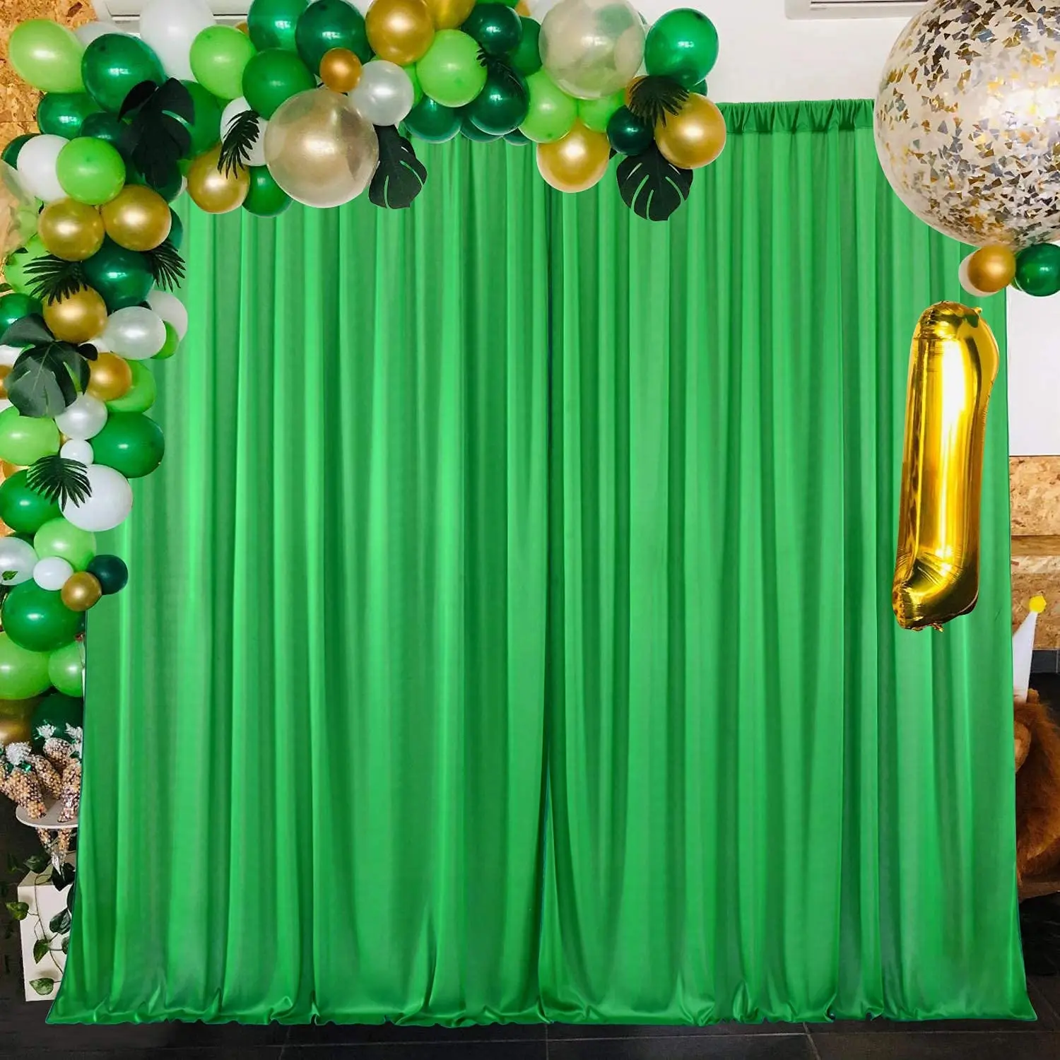 New arrival high quality fabric green screen backdrop customizable Green Screen 8x12 feet