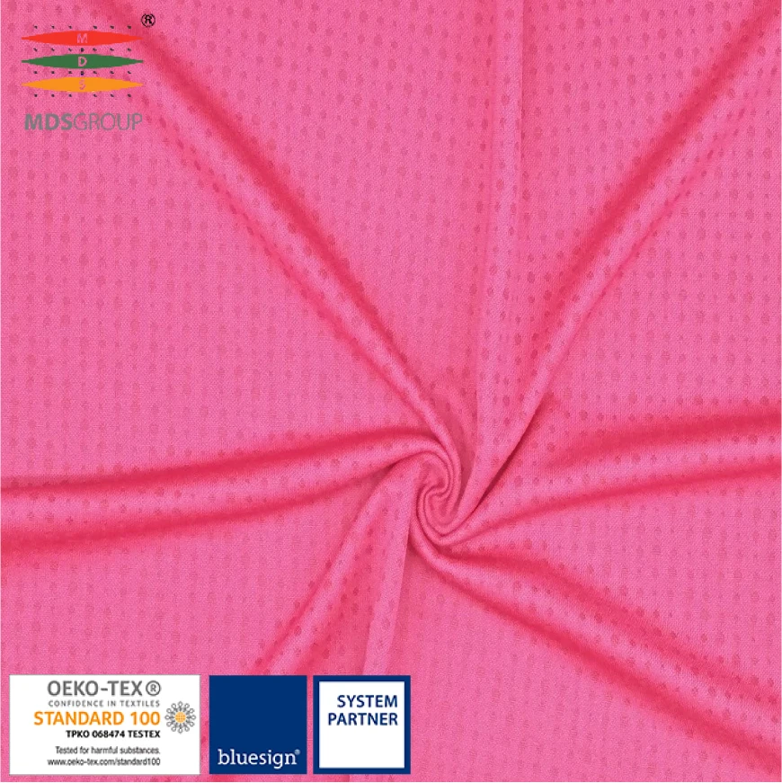 
SPORTSWEAR JACQUARD T-SHIRT 100%POLYESTER CIRCULAR KNIT HYDROPHILIC COMPUTER JACQUARD 