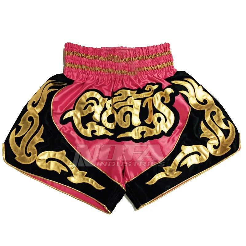 Boxing Shorts Competition MMA Box Gold Black Muay Thai Shorts/Kick Boxing Training shorts muay thai mma fight short