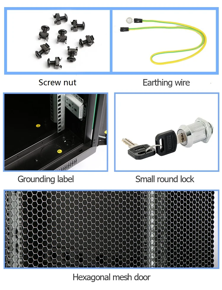 22u data rack glass door 6u rack 450x600 4u server rackmount 35cm