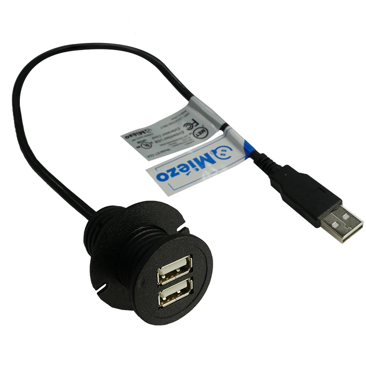 ET-02A New Recessed Round Daul USB Power Outlet Charger for Mobile Phone Charging