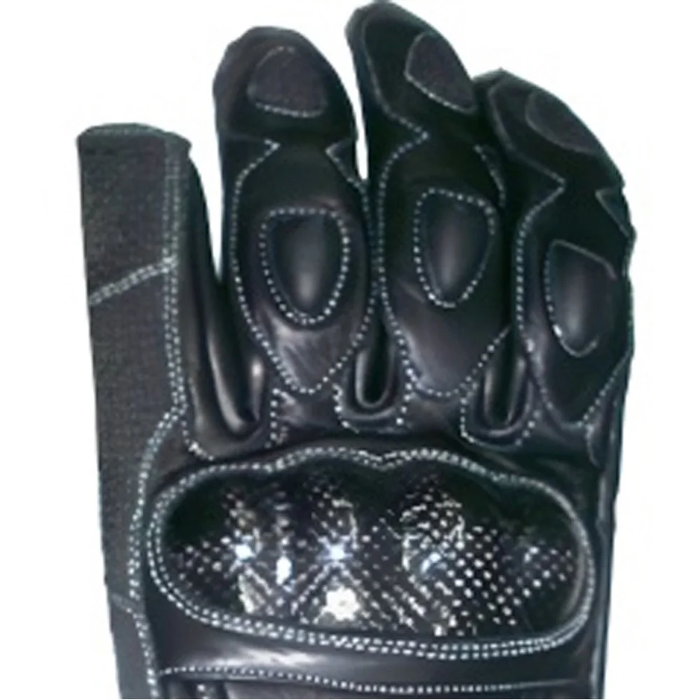 Best selling Black color Pro biker leather motorbike gloves custom logo low price USA 2022