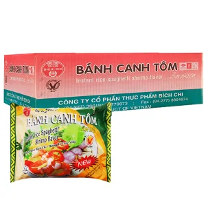 Instant Rice Noodles Instant Rice spaghetti With Shrimp Flavor 60gr x 30 Bags Made In Viet Nam