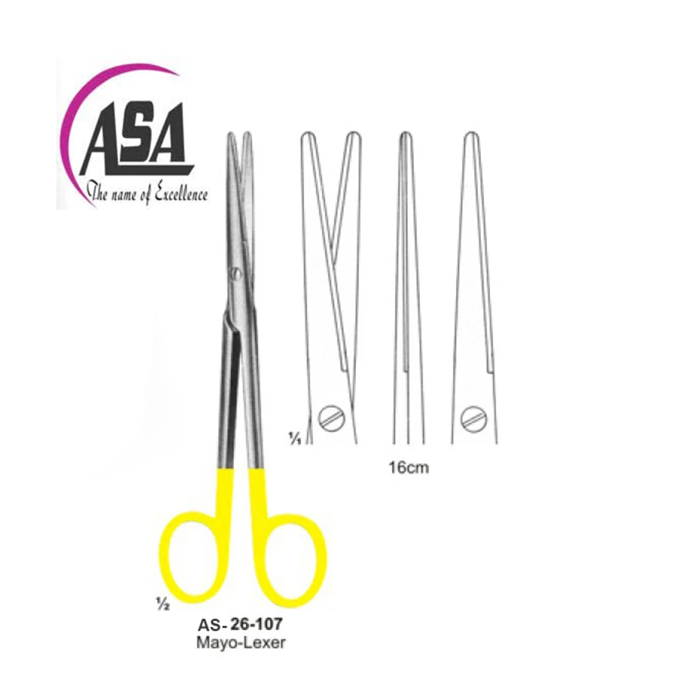 Straight mayo lexer scissor 16cm size stainless steel mayo lexer scissor surgical instruments high quality