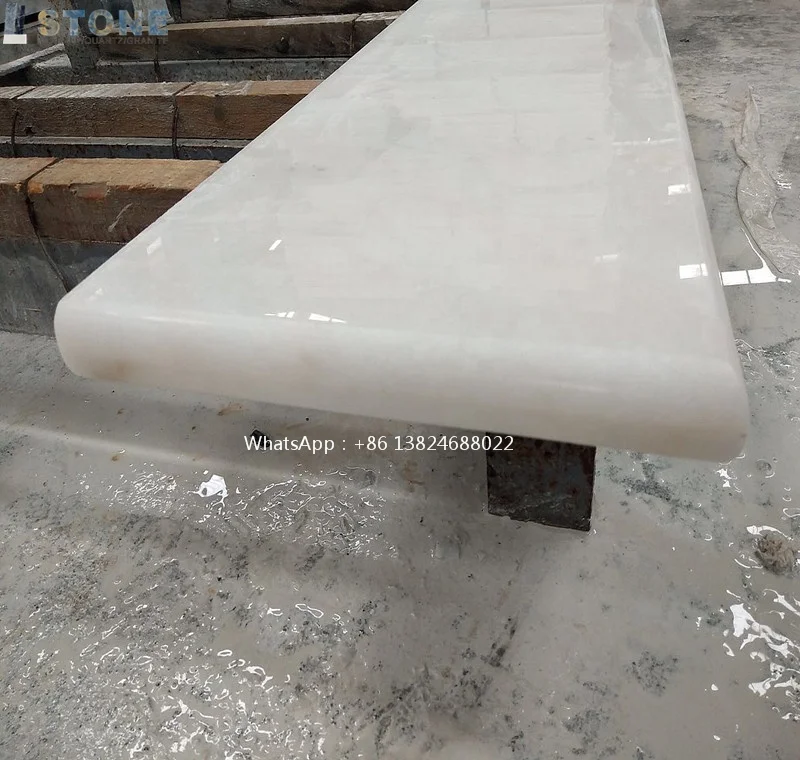 Villas And Hotels Construction And Real Estate Industry White Marble Stair Floors From Vietnam Manufacturer