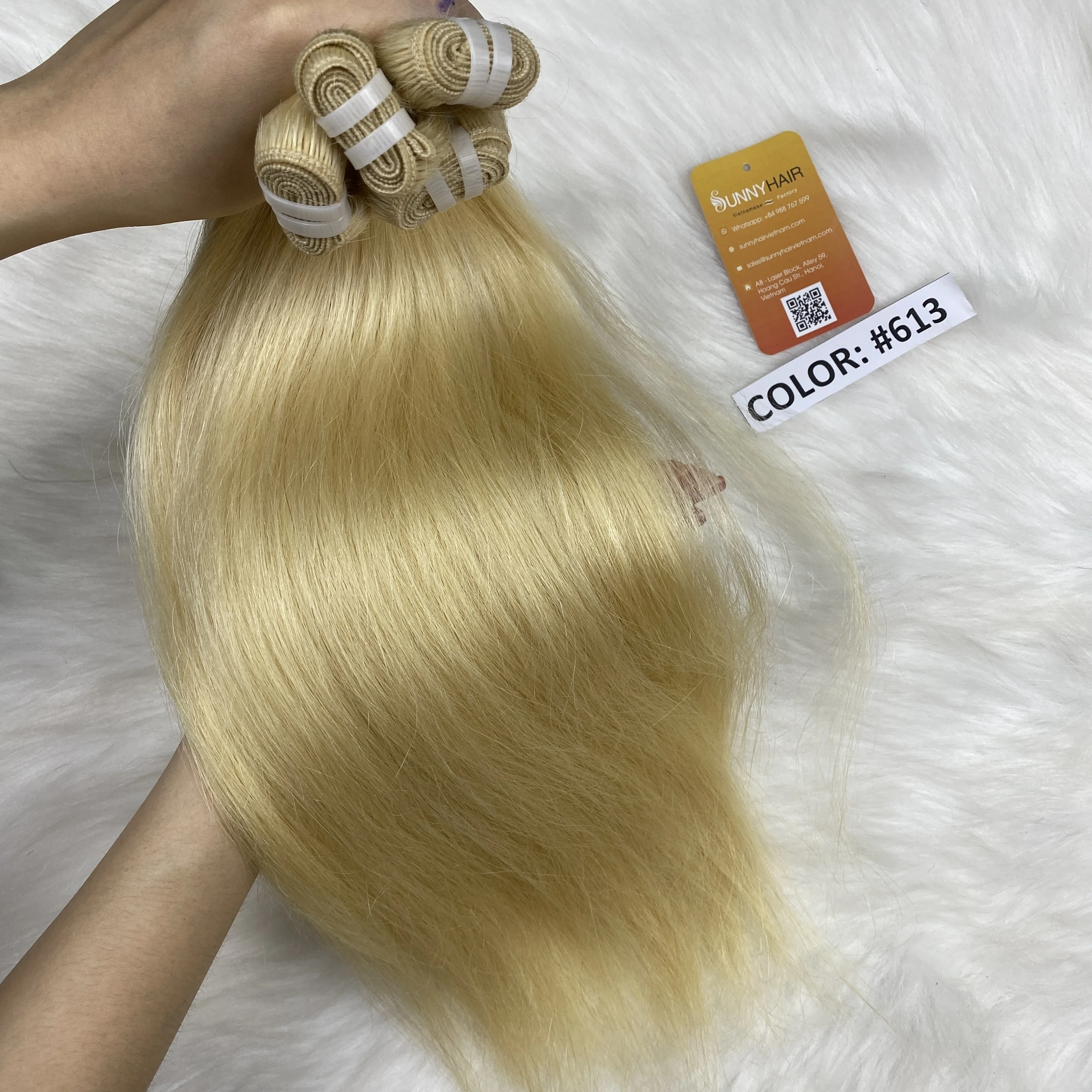 Вьетнамские человеческие волосы 613 светлые для наращивания высококачественные 12 А Длинные до 24 дюймов вьетнамские солнечные от поставщика