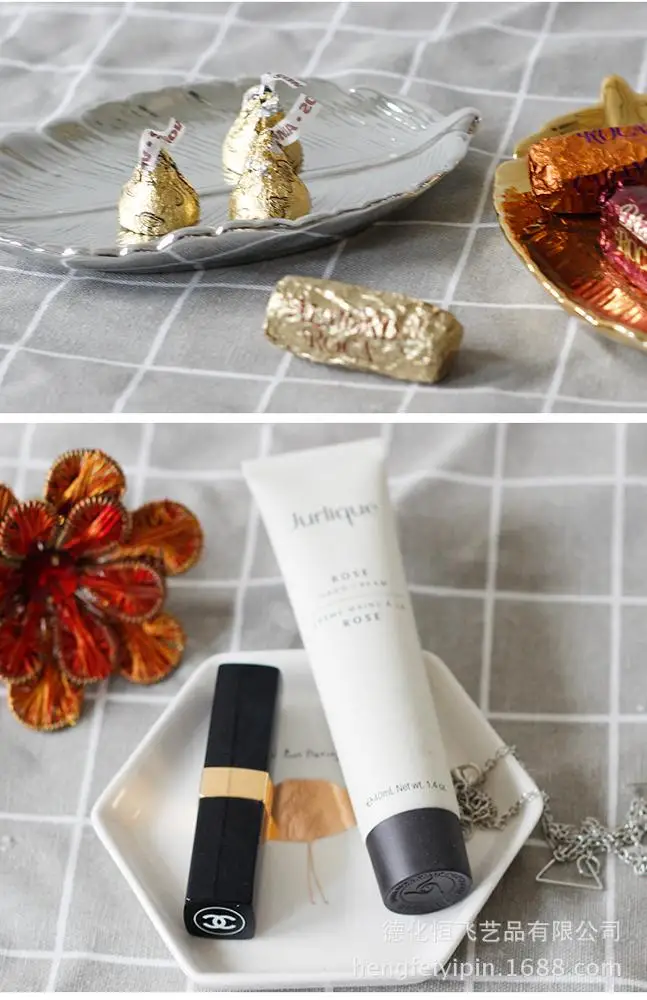 Christmas ceramic snack plate creative ceramic snack plate customized export