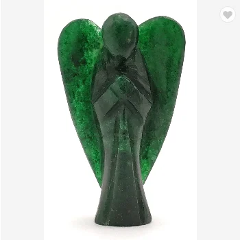Wholesale Crystals Angels Dark Green Aventurine High Quality Gemstone Angels For Sale Bulk Angels From India