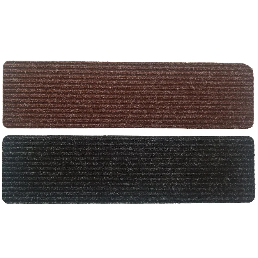Carpet Stair Treads Set of 15 Non Slip Skid Rubber Runner Mats or Rug Tread