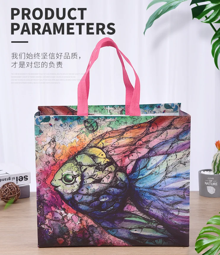 
Factory customized Promotional Colore Tote Bag Non Woven Wine Bag wholesale non woven bag custom 