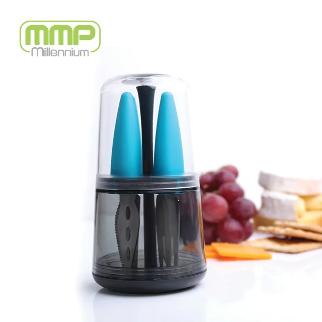 Набор ножей для сыра с футляром mmp рекомендую кухонные инструменты Гаджеты GRS recycle Материал аксессуары кухонные принадлежности