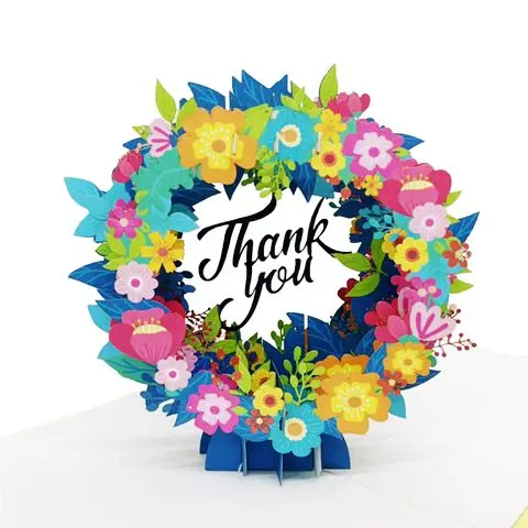Открытка с надписью «Thank You» из Вьетнама открытка ручной работы цветочным принтом на заказ поздравительная подарком праздник