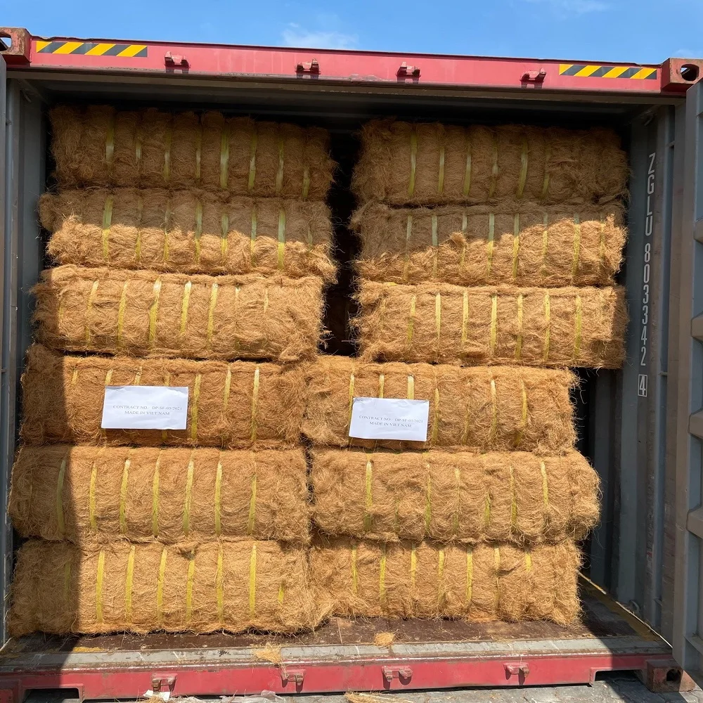 Coconut Fiber 100% Natural for mattress production Premium quality Brownish yellow made in Viet