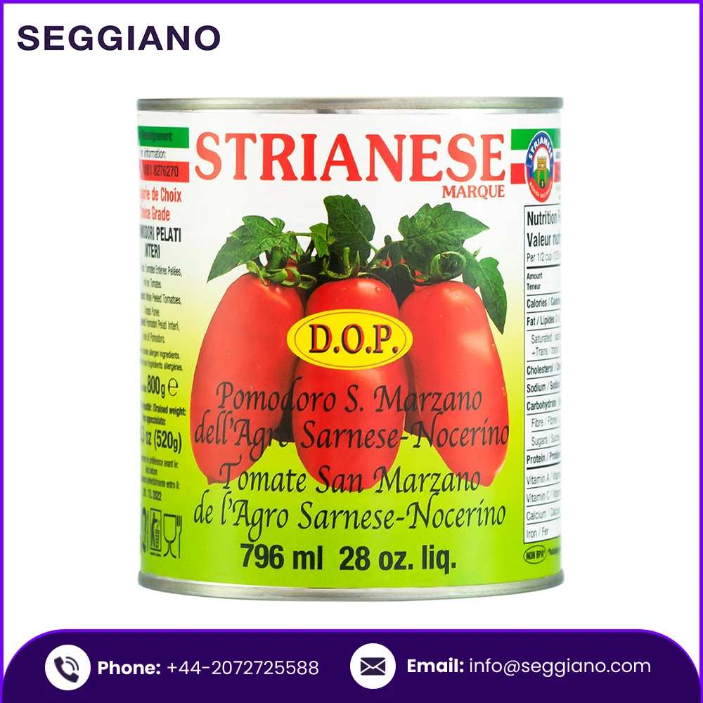 Best Peeled Tomatoes Strianese San Marzano DOP Tomatoes 400g