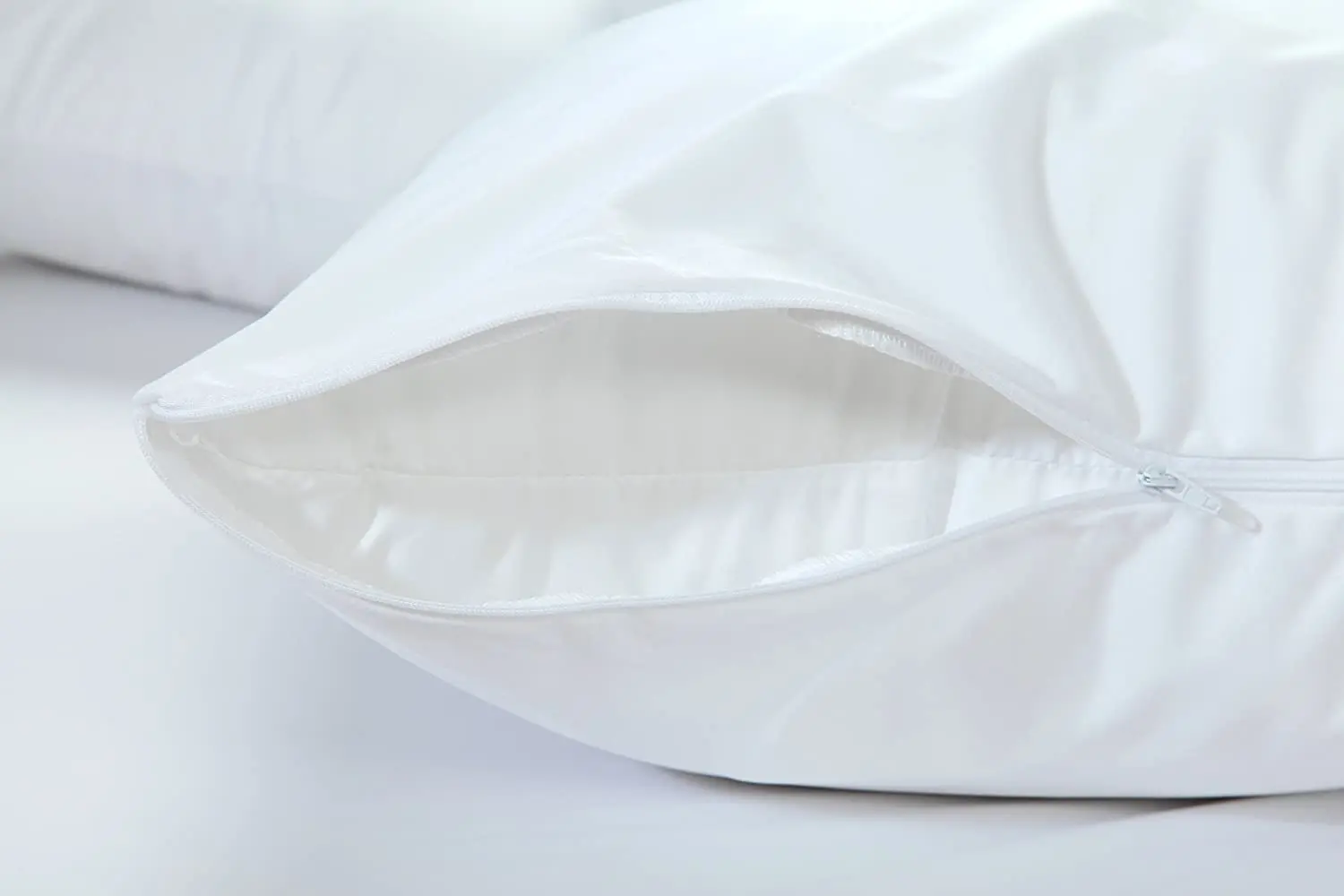 Pillow Protector Queen Size - Extra Soft Knit - Waterproof Zippered Hypoallergenic Case, Blocks Bed Bugs and Dust Mites Queen