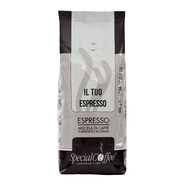 Качественные итальянские кофейные зерна эспрессо IL TUO эспрессо 500 г. Для HORECA и розничной торговли