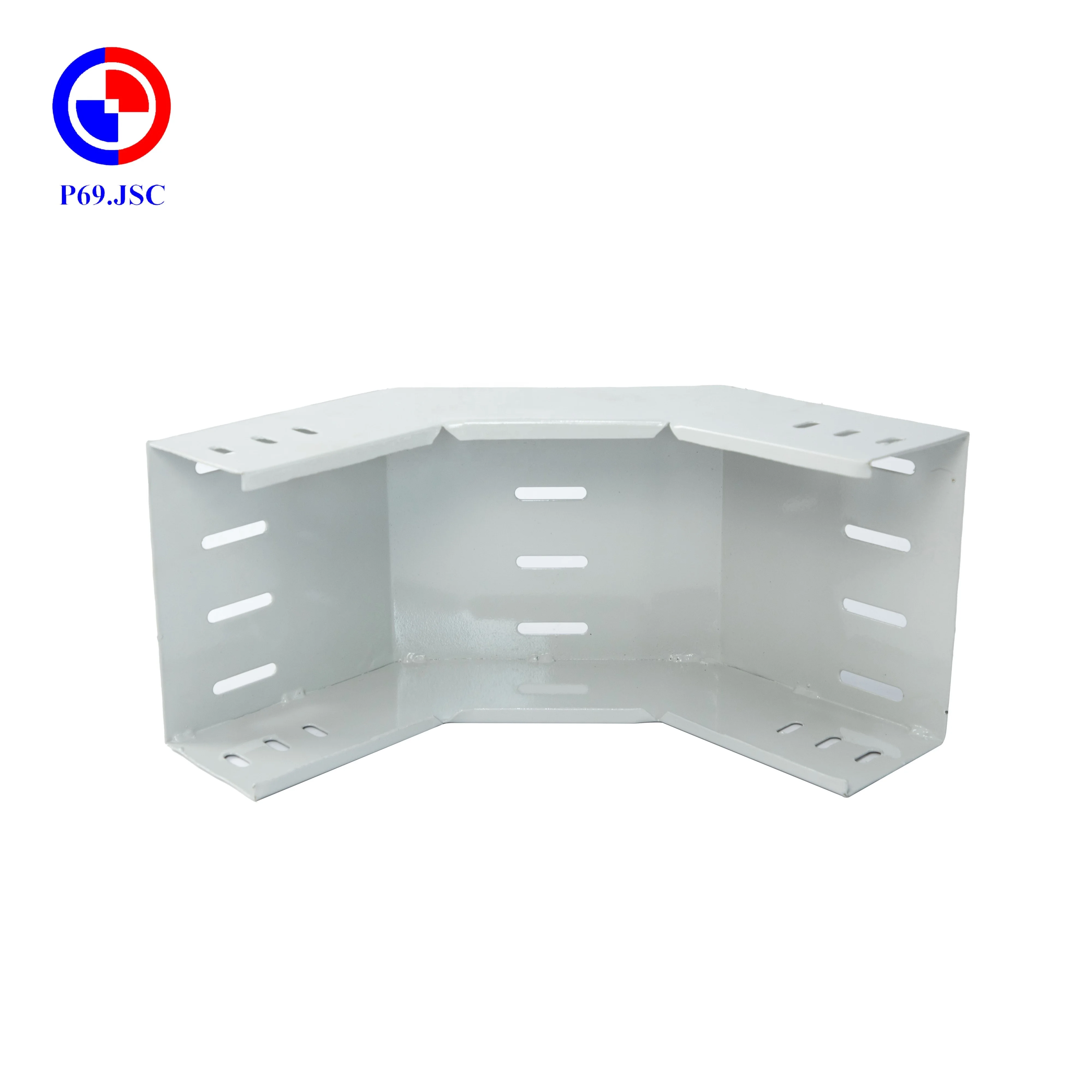 Upward Elbow Cable Tray Accessories Easy To Install Aging Resistant Protect Wires High Quality OEM Powder Coating