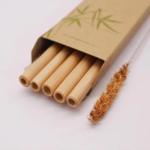  Wholesale Eco-friendly Bamboo Straws for Drinks With Carved