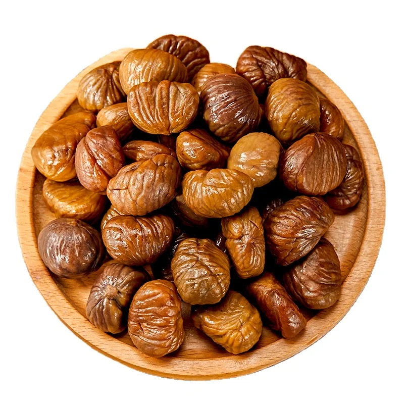 HALAL and KOSHER Snacks Food Roasted Peeled Chestnuts Snacks Organic chestnuts roasted peeled small pac Organic snhestnut snack