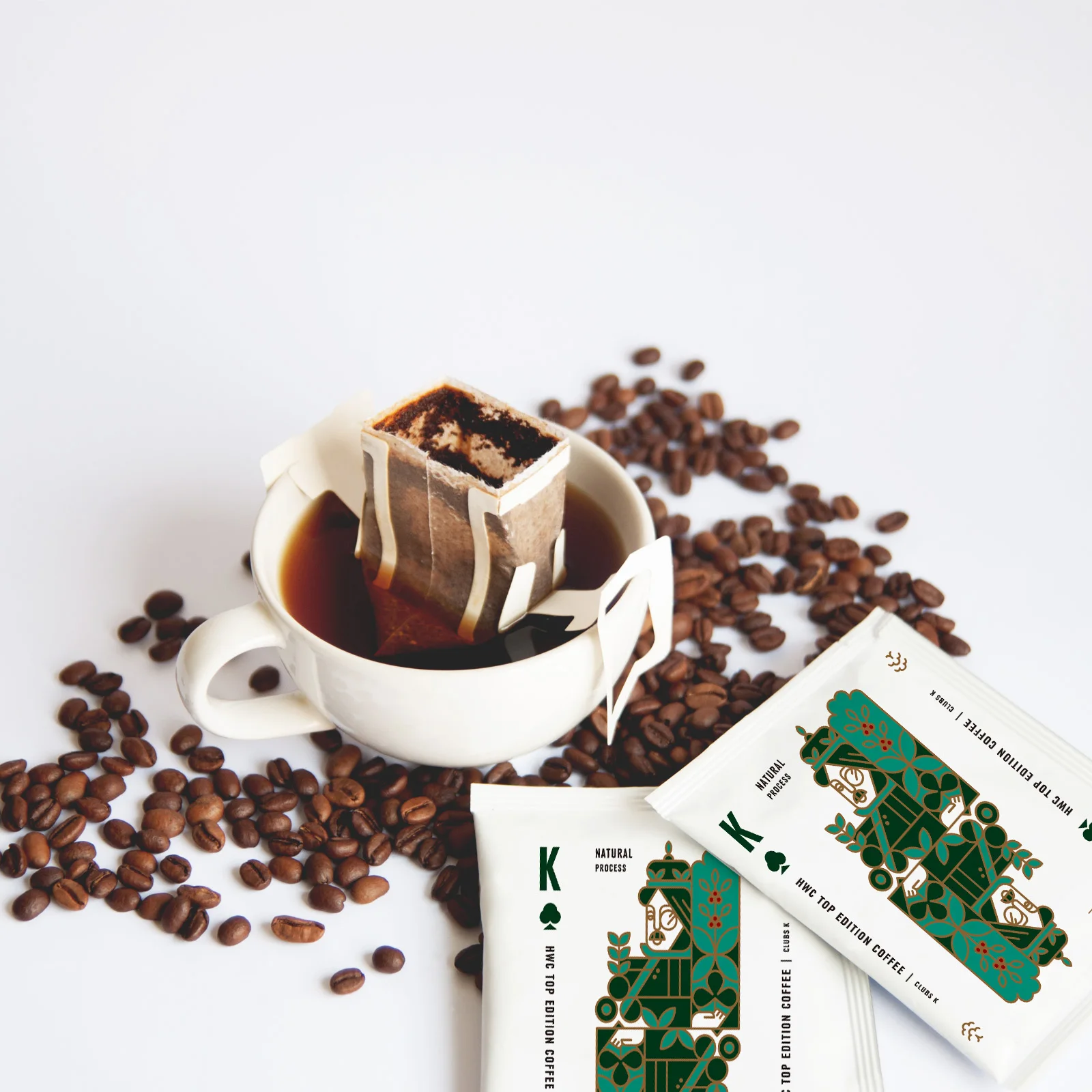 Poker Card Kingdom Coffee Hanging Ear Drip Coffee King K of Clubs