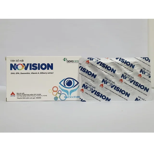 Box of 30 Soft capsules Supplement With Fish Oil Zinc Oxide Bilberry extract Multi Vitamins Improving eyesight And Eye Strain