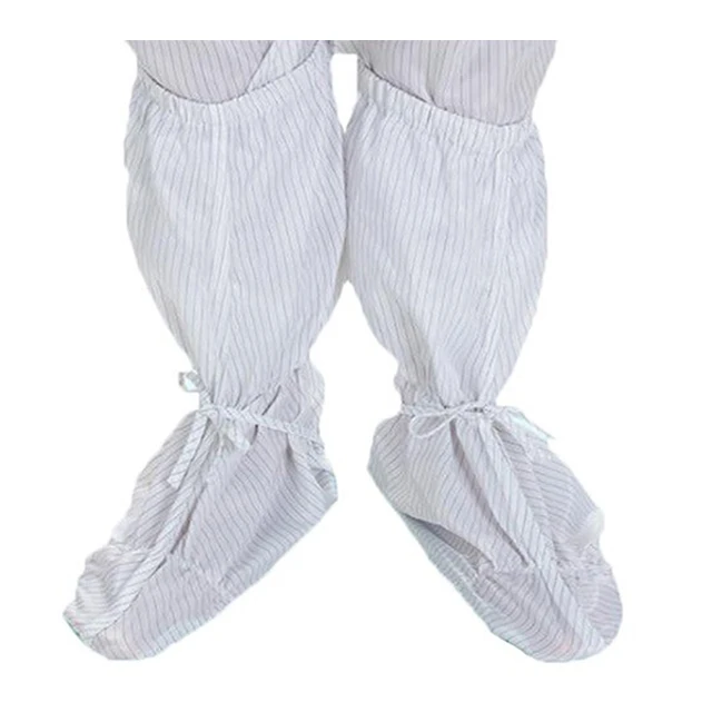 
 Cleanroom Safety High Booties ESD Anti Static Long Foot Protection Garments (SR)  