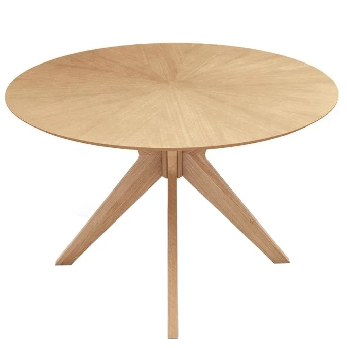 Vietnam Dining Furniture Custom Supplier Modern Appearance Wooden Round Table